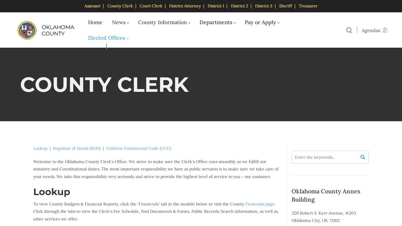 County Clerk of Oklahoma County